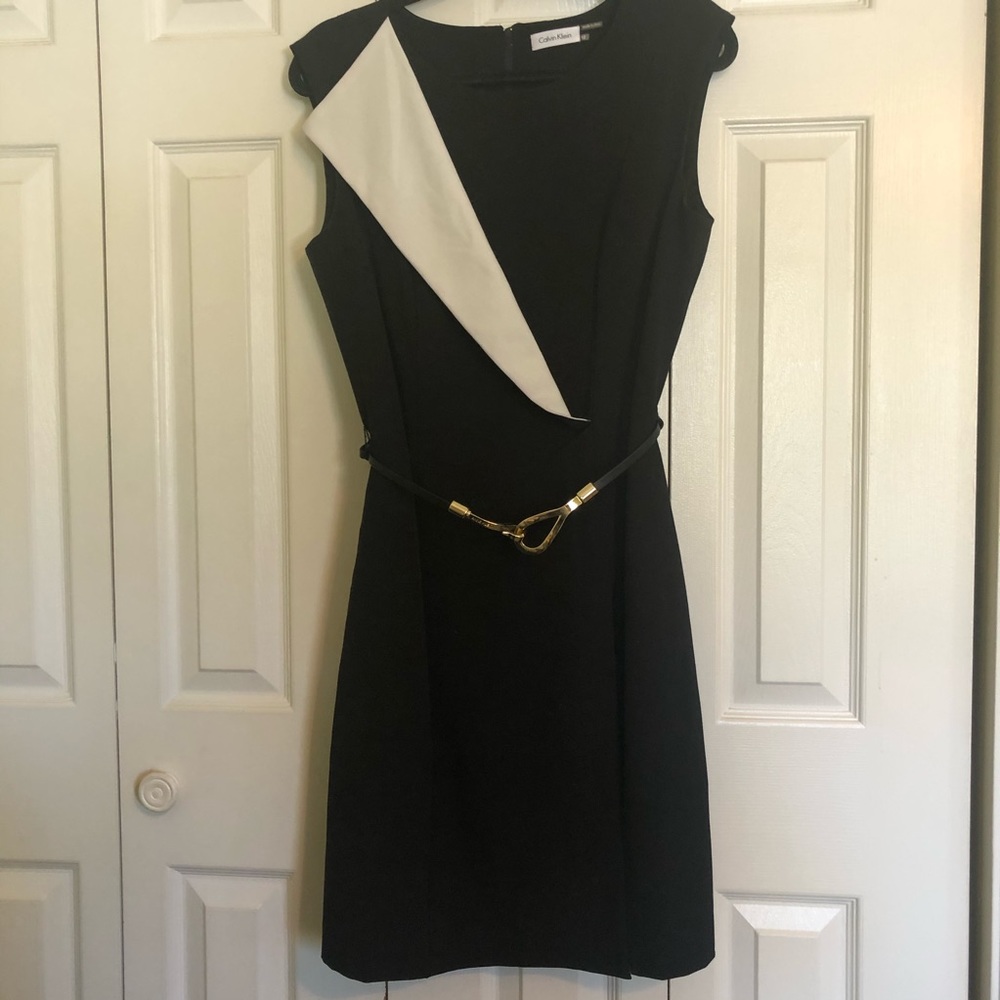 Black Calvin Klein LBD